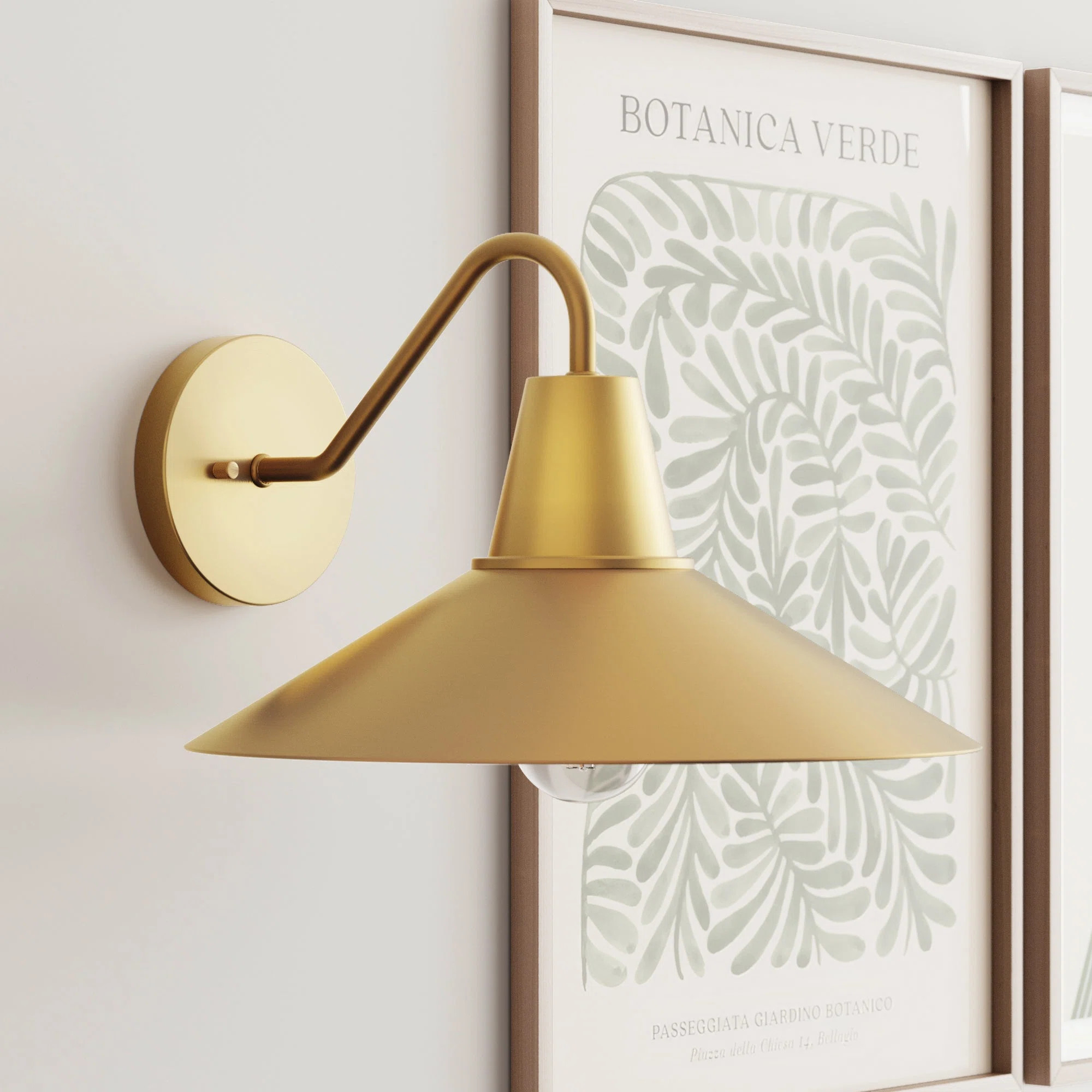 Nathan James Indoor Vintaged Brass Wall Sconce | Wayfair | Wayfair North America