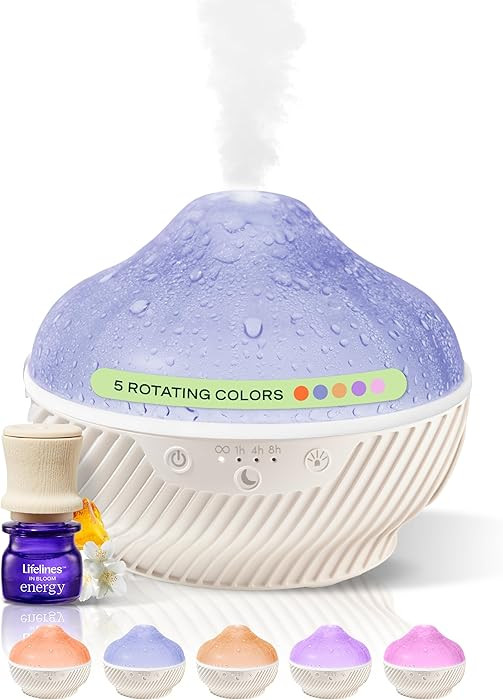 Lifelines Cloud Ultrasonic Essential Oil Diffuser with Essential Oil Blend, 300ml - Aromatherapy ... | Amazon (US)
