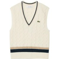 Lacoste - Cream Cable-Knit Sweater With Classic Fit - Größe 34 - beige | Fashionette (DE)