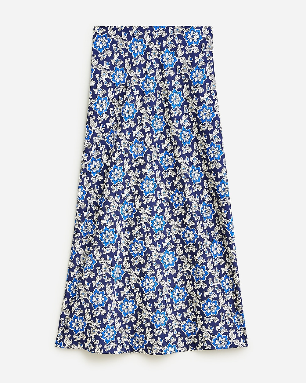 Gwyneth slip skirt in floral luster charmeuse | J. Crew US