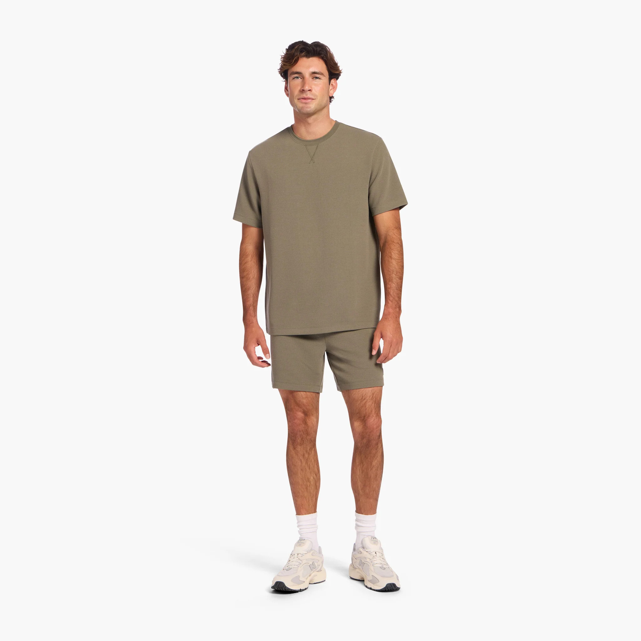 Men's Performance Waffle Short | Olive | Nuuds US