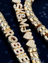 Sugar Coated Custom Ornament - Gold/Pavé | BaubleBar (US)