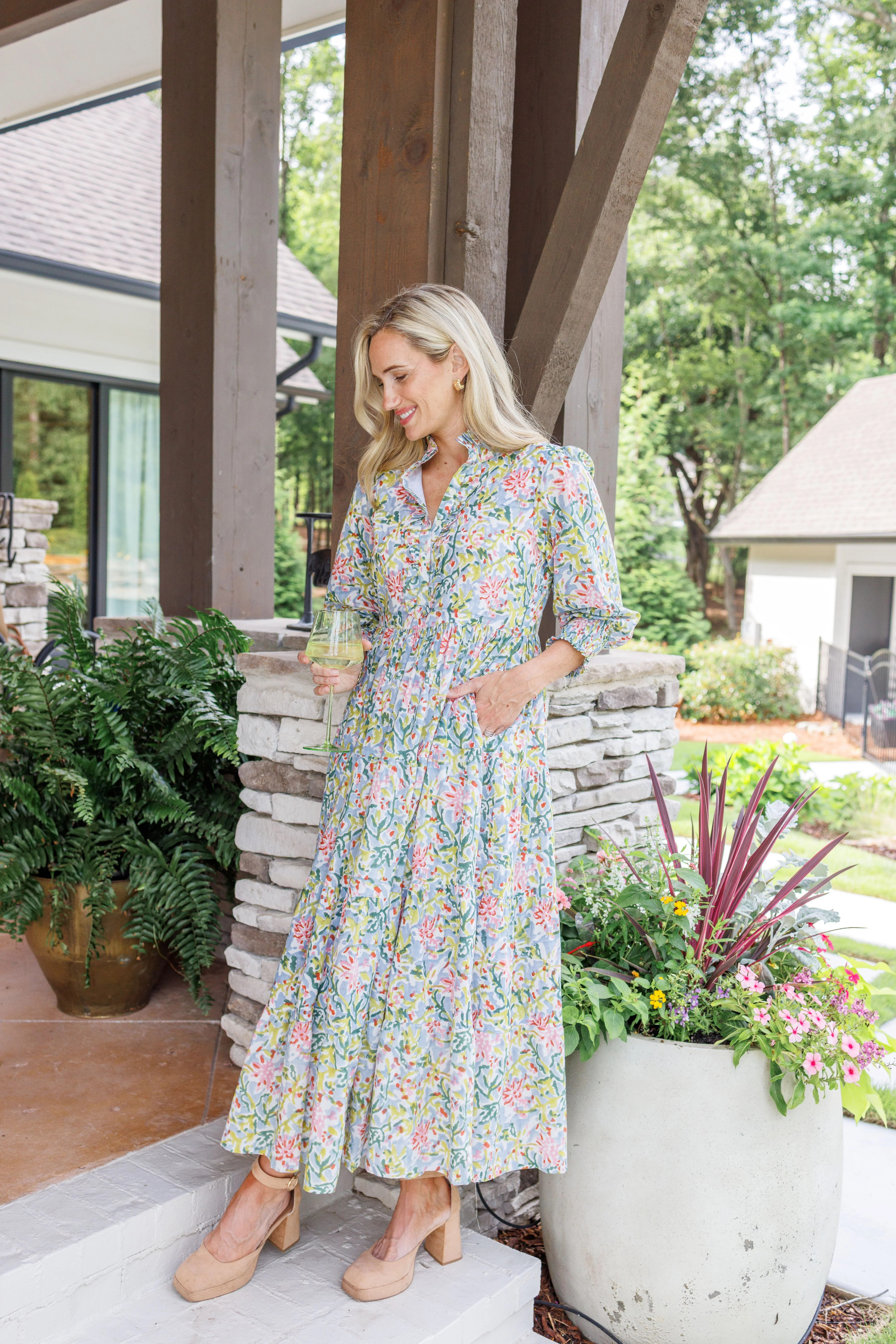 Maggie Oaks Shannon Abstract Maxi Dress | Clover and Bee | Clover + Bee