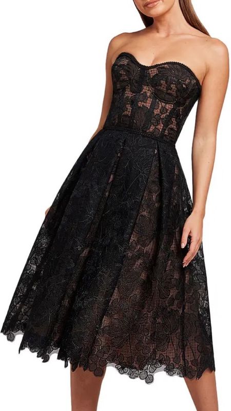 Black cocktail dress
Black lace dress
Black mesh dress 
Strapless black dress
Wedding guest dress 


#LTKSeasonal #LTKwedding #LTKparties