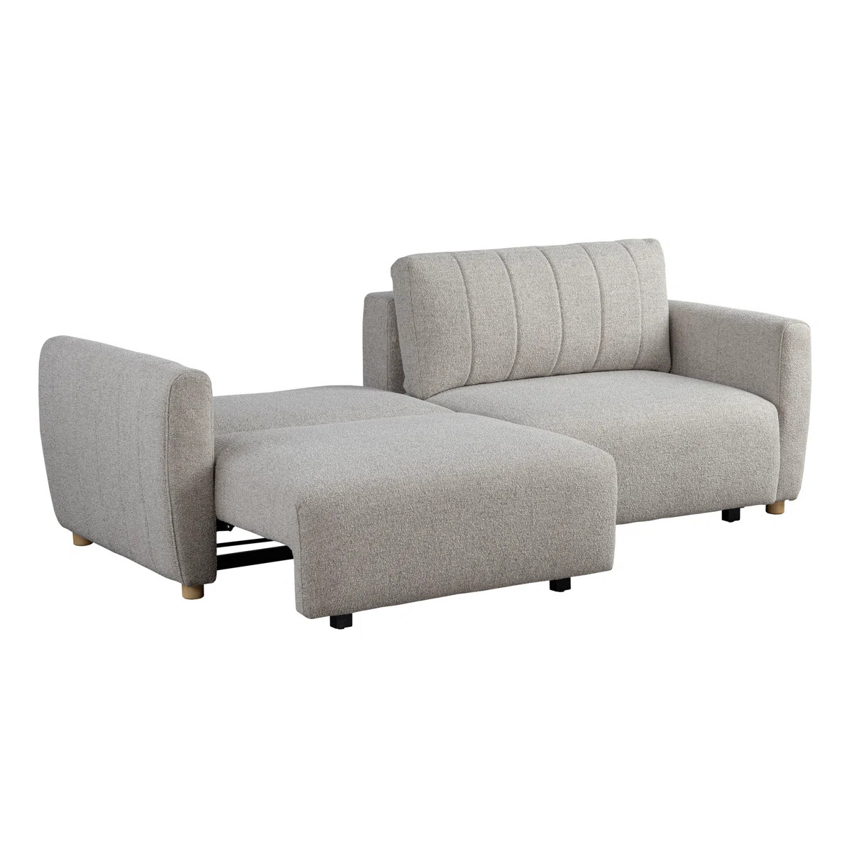 Serta Lowry 91.7" Queen Size Channel Tufted Convertible Sleeper Sofa | Wayfair North America