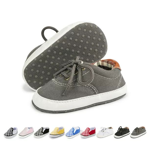 HsdsBebe Baby Unisex Canvas Shoes Casual Sneakers for Newborn 0-18 Months | Walmart (US)