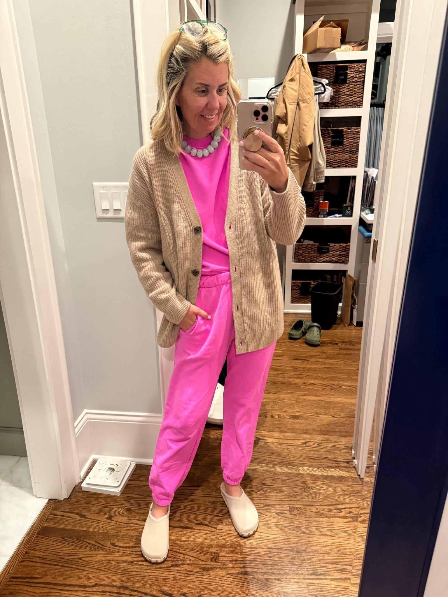 My set is 50%!! My girls love it too!
I’m wearing xs in the set & cardigan and 7 in Rothy’s. 

#LTKOver40 #LTKSaleAlert #LTKmomlife