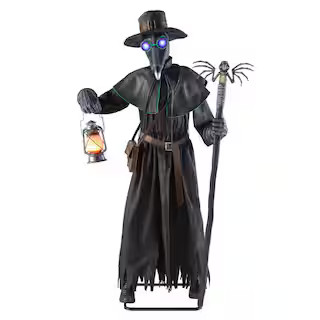 7 ft. Gruesome Grounds Animated LED Plague Doctor | The Home Depot