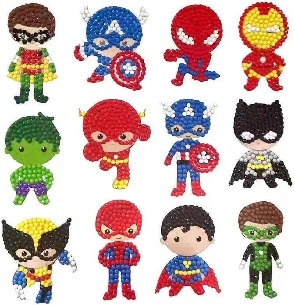 Diamond Painting Kits for Boys,Gem Stickers,Diamond Painting Crafts,Arts and Crafts for Kids Ages... | Amazon (US)