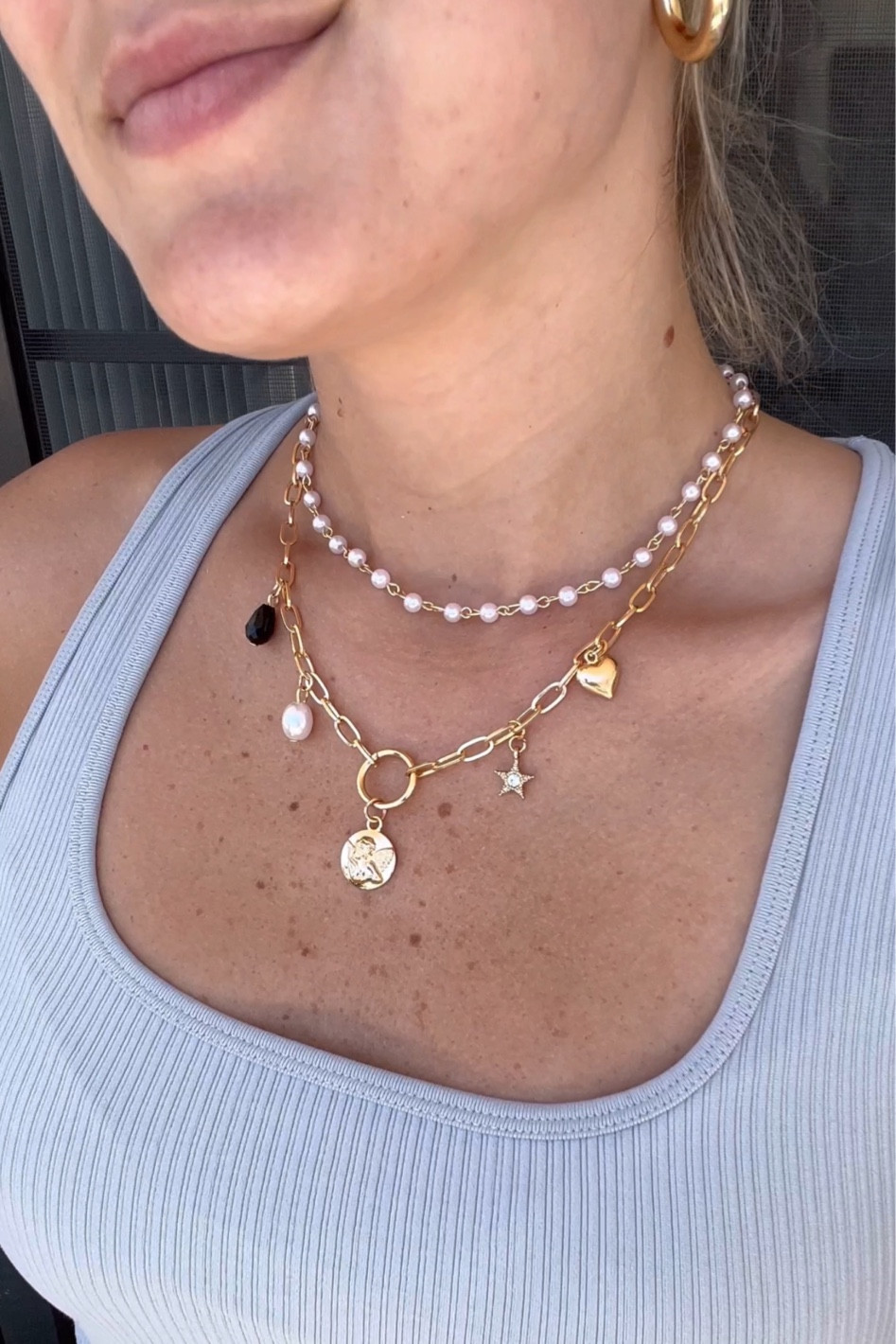 Necklace stack of the day! I love the charm necklace with pearls. Necklaces are $9.99 from Amazon!

#LTKFind #LTKstyletip #LTKSeasonal