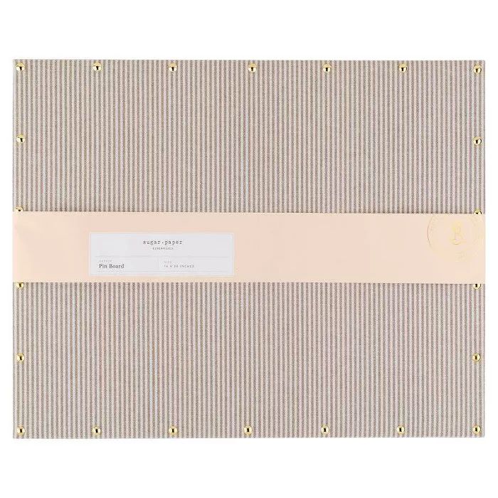 16"x20" Fabric Pin Board Gray Stripes - Sugar Paper™ | Target