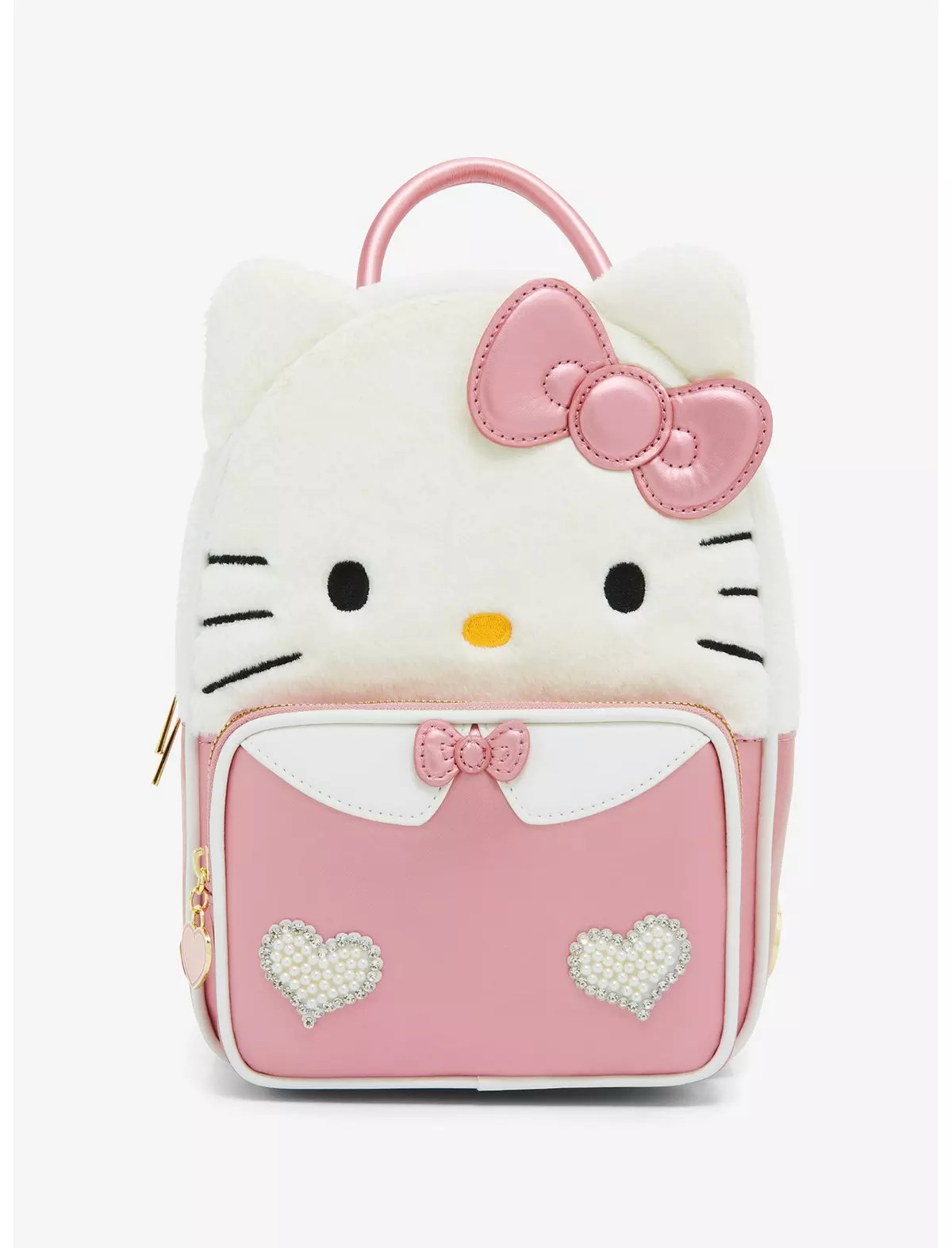 Her Universe Hello Kitty Rhinestone Fuzzy Mini Backpack | Hot Topic | Hot Topic