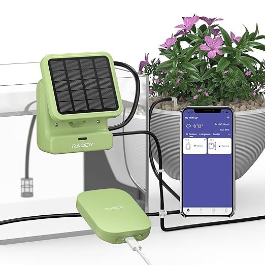 WS-2 Wi-Fi Automatic Watering System, Solar Drip Irrigation System, APP Control with Flexible Min... | Amazon (US)