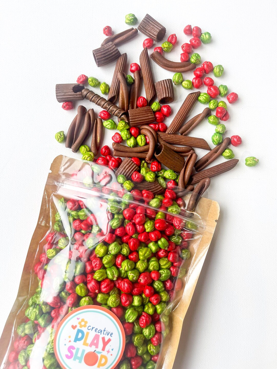 Apple Orchard Sensory Bin Mix, Fall Sensory Bin, Sensory Filler, Colored Chickpeas, Colored Pasta... | Etsy (US)