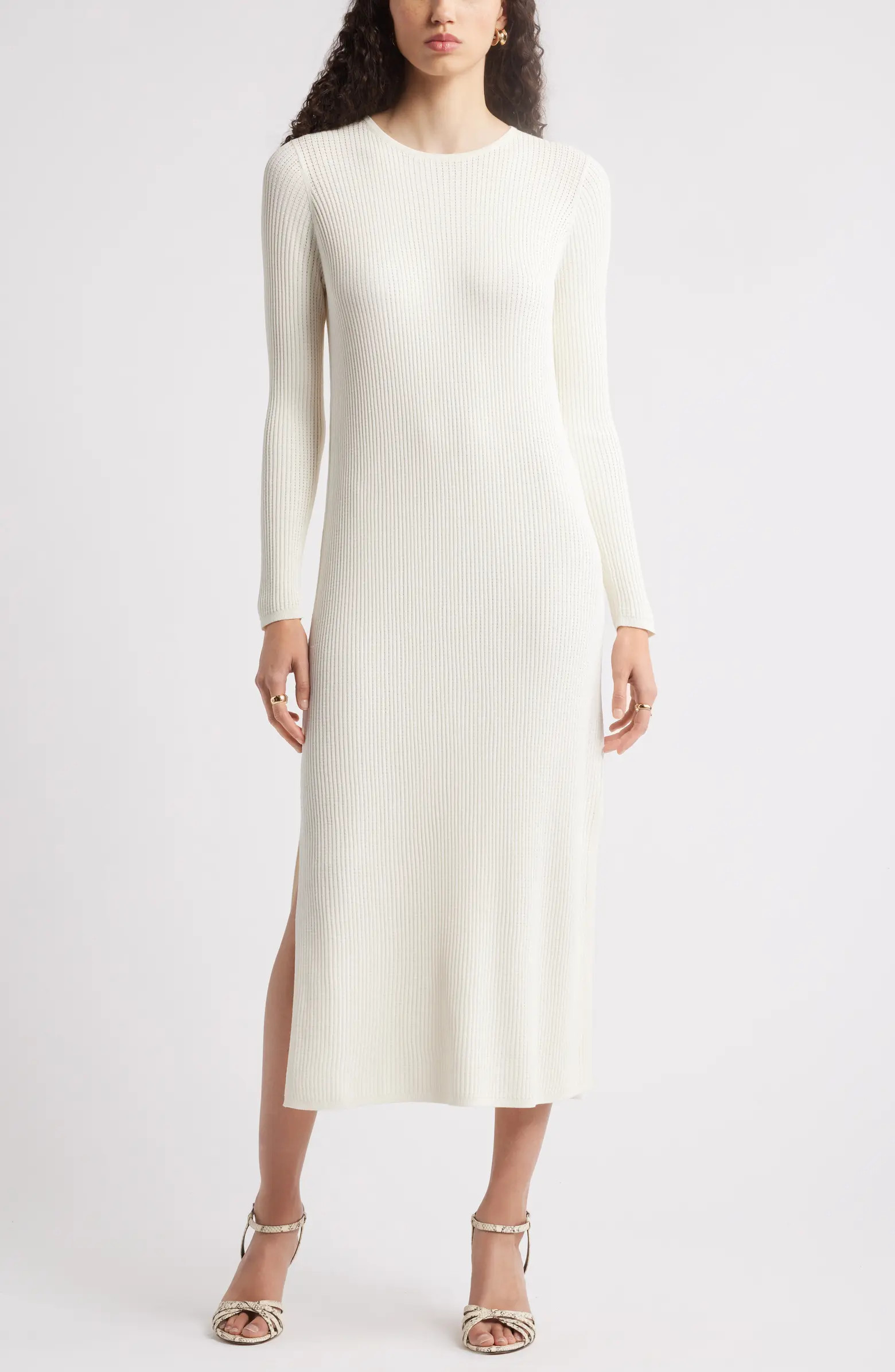 Nordstrom Long Sleeve Midi Sweater Dress | Nordstrom | Nordstrom