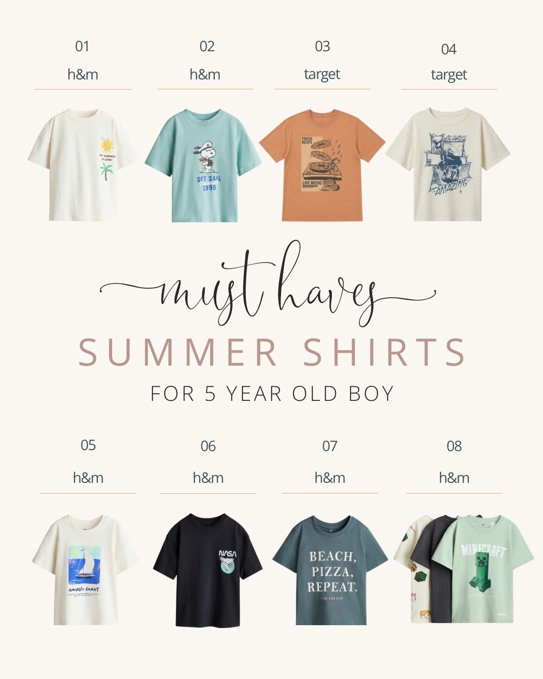 Some of my favorite tshirts for spring and summer!
#boyshirts #boyclothing #kidclothing

#LTKKids #LTKSeasonal