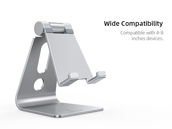 Adjustable Cell Phone Stand, Lamicall Desk Phone Holder, Cradle, Dock, Compatible with Phone 12 Mini | Amazon (US)