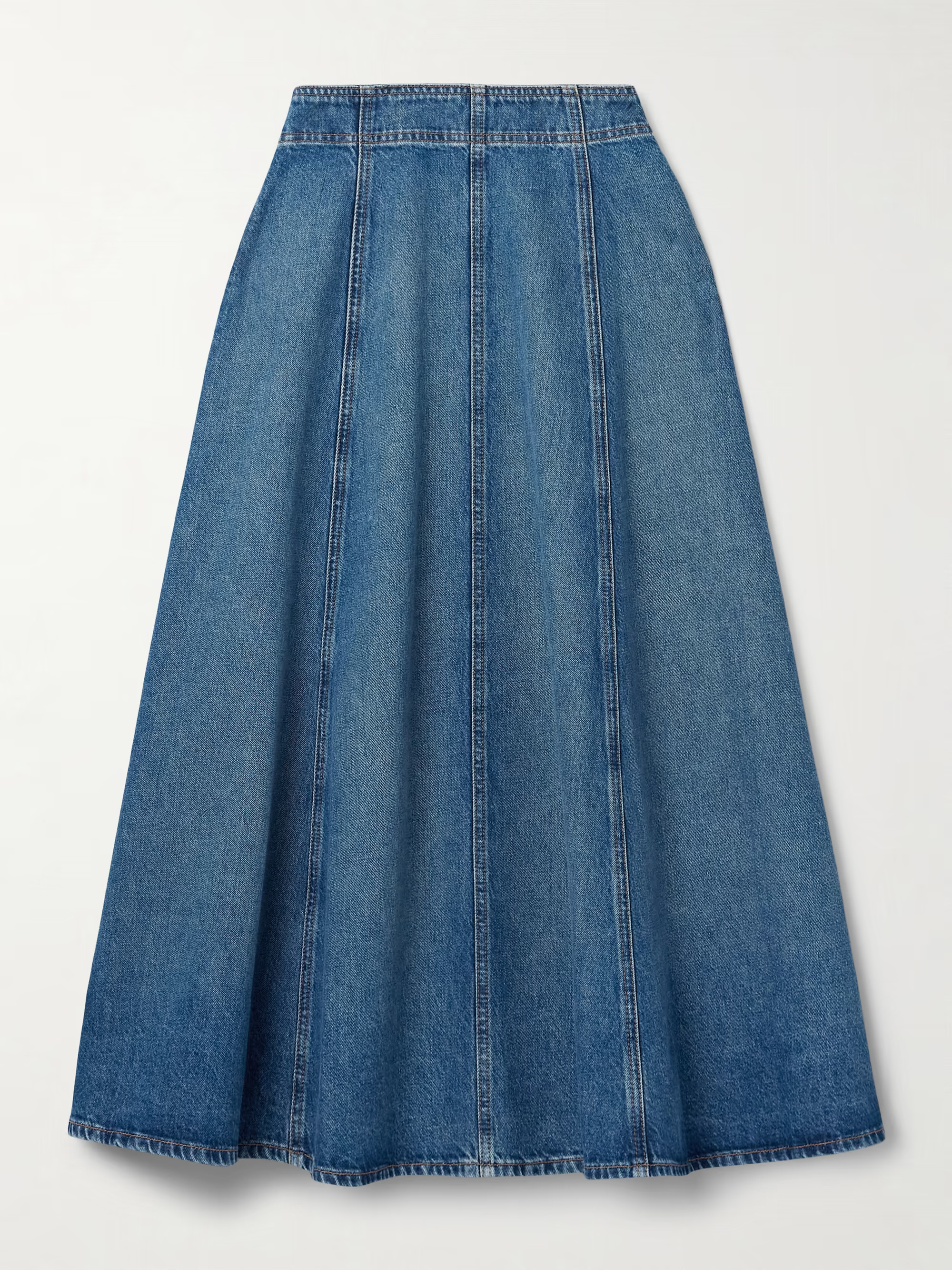 The Uma denim midi skirt | NET-A-PORTER (UK & EU)