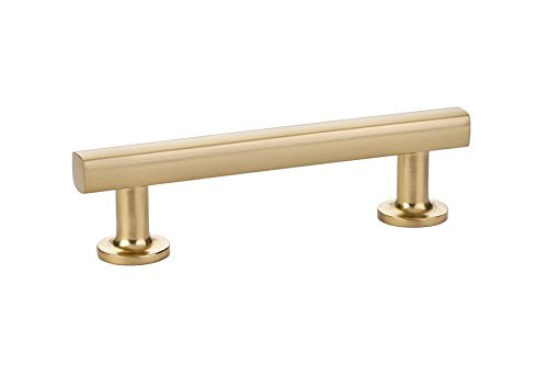 Emtek 86453 Freestone Cabinet Pull Satin Brass (3.5" Centers) | Amazon (US)