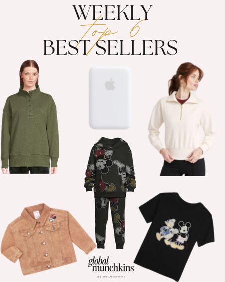 Top 6 best sellers! Great finds for fall, travel and all things Disney! I love both of these sweatshirts..sized up on both.
Gap has 30% your purchase or 40% if you are a card member with code: GOOD40

#LTKfamily #LTKstyletip #LTKsalealert