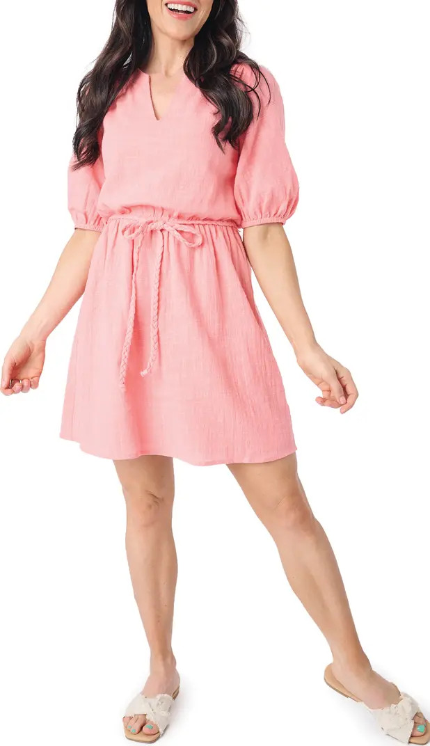 GIBSONLOOK Belted Elbow Sleeve Dress | Nordstrom | Nordstrom