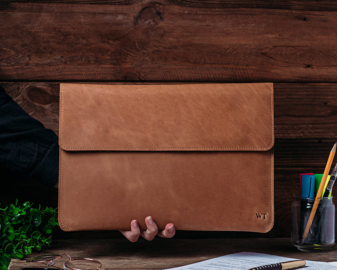 Customized Leather Laptop Case, MacBook Pro 14 Case, MacBook Air M1, Pro 13 Case, Laptop Sleeve, ... | Etsy (US)