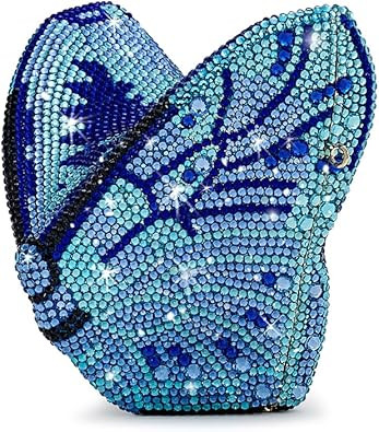 JW PEI Women's Paisley Crystal Butterfly Clutch | Amazon (US)