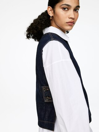 Denim Vest – Dark Blue – Women – ARKET GB | Arket UK