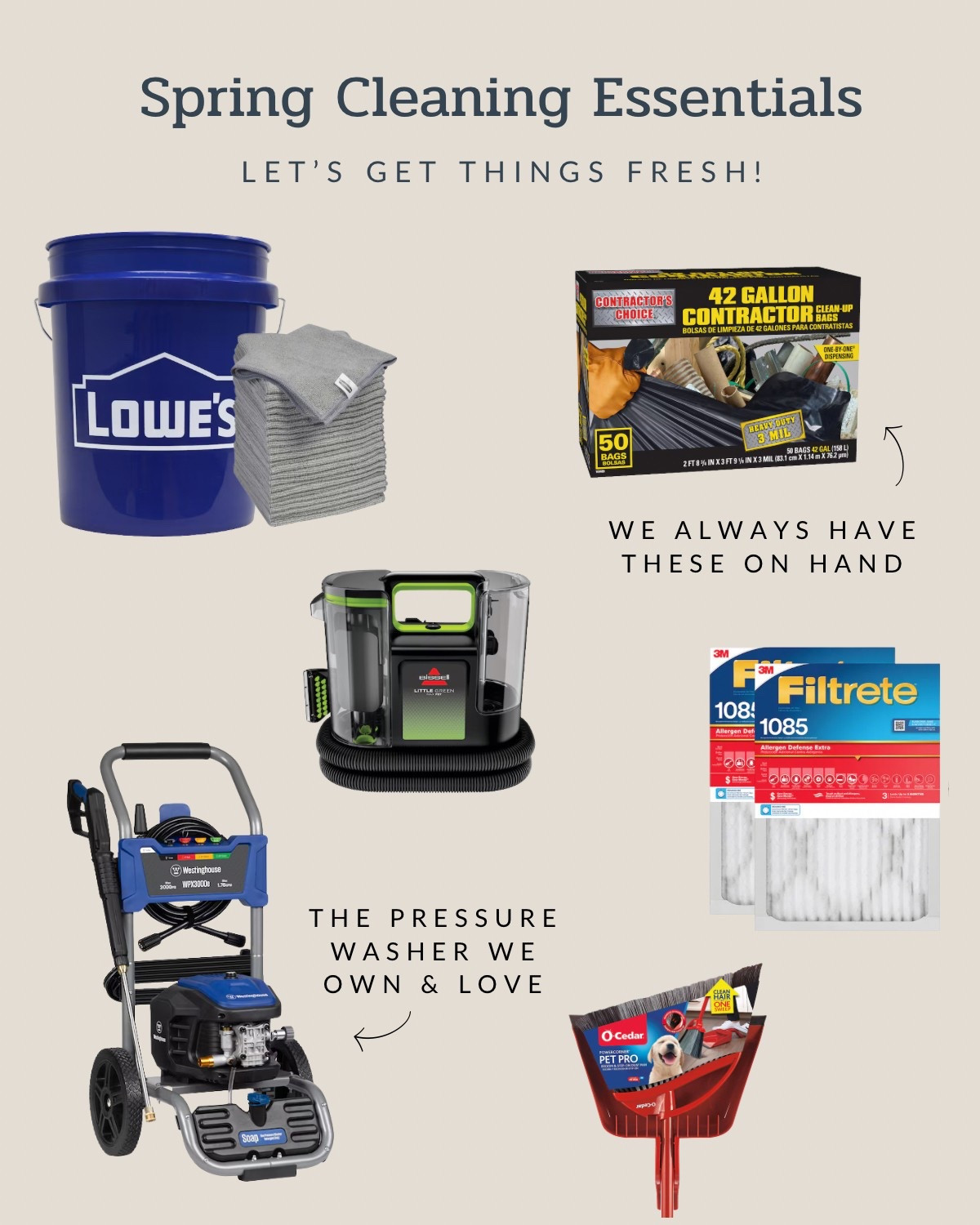 I am so eager to get our backyard looking good for spring! Here are some of my go-to spring cleaning essentials from @Loweshomeimprovement! #ad #Lowespartner 

#LTKHome #LTKSeasonal #LTKSaleAlert