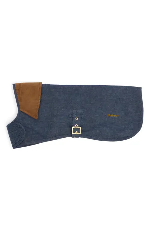 Barbour Denim Dry Wax Dog Coat in Indigo at Nordstrom, Size Small | Nordstrom