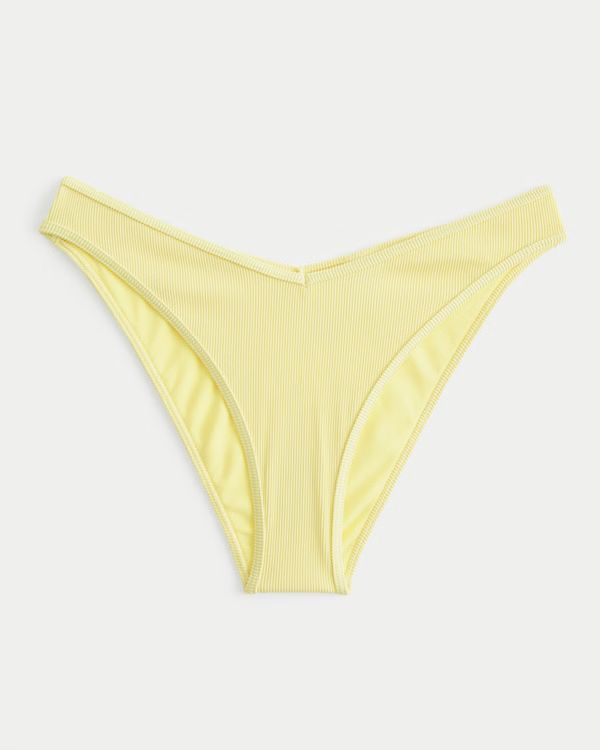 Women's Gilly Hicks High-Leg V-Waist Cheeky Bikini Bottom | Women's Swimwear | HollisterCo.com | Hollister (US)