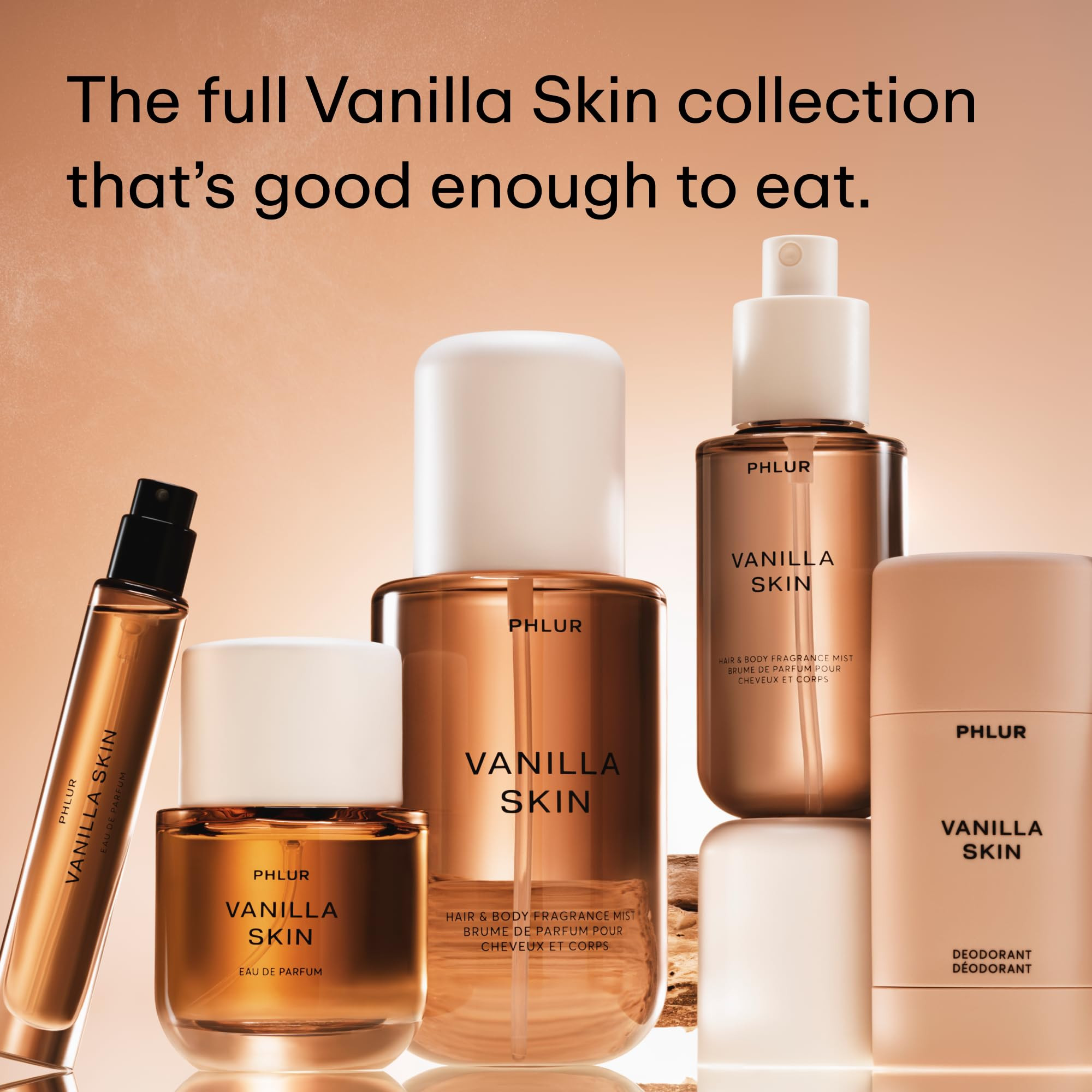 PHLUR Vanilla Skin Body Mist - Hair & Body Mist for Women & Men Fragrance - Vanilla Body Spray wi... | Amazon (US)