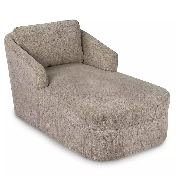 New! Kelly Beige Upholstered Chaise Lounge | Kirklands