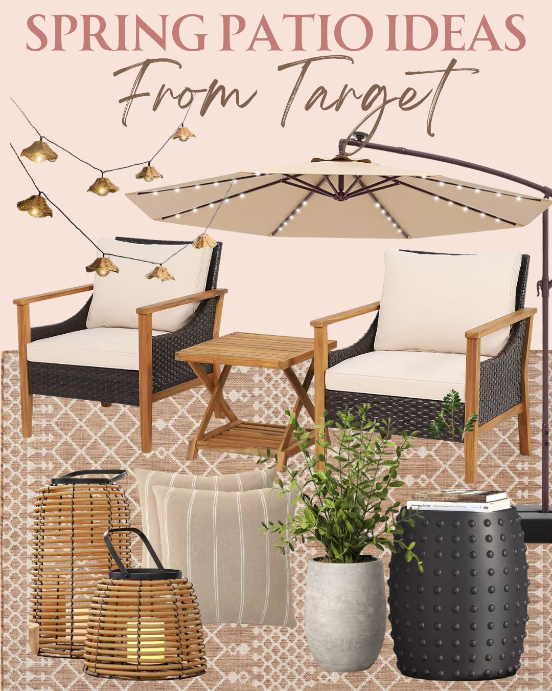 Style the perfect outdoor space with fresh touches from Target patio decor and furniture sets that bring style. #outdoorfurniture #patiofurniture #outdoorrug #patiodecor #patioset #patiofurnitureset

#LTKHome #LTKSeasonal #LTKSaleAlert