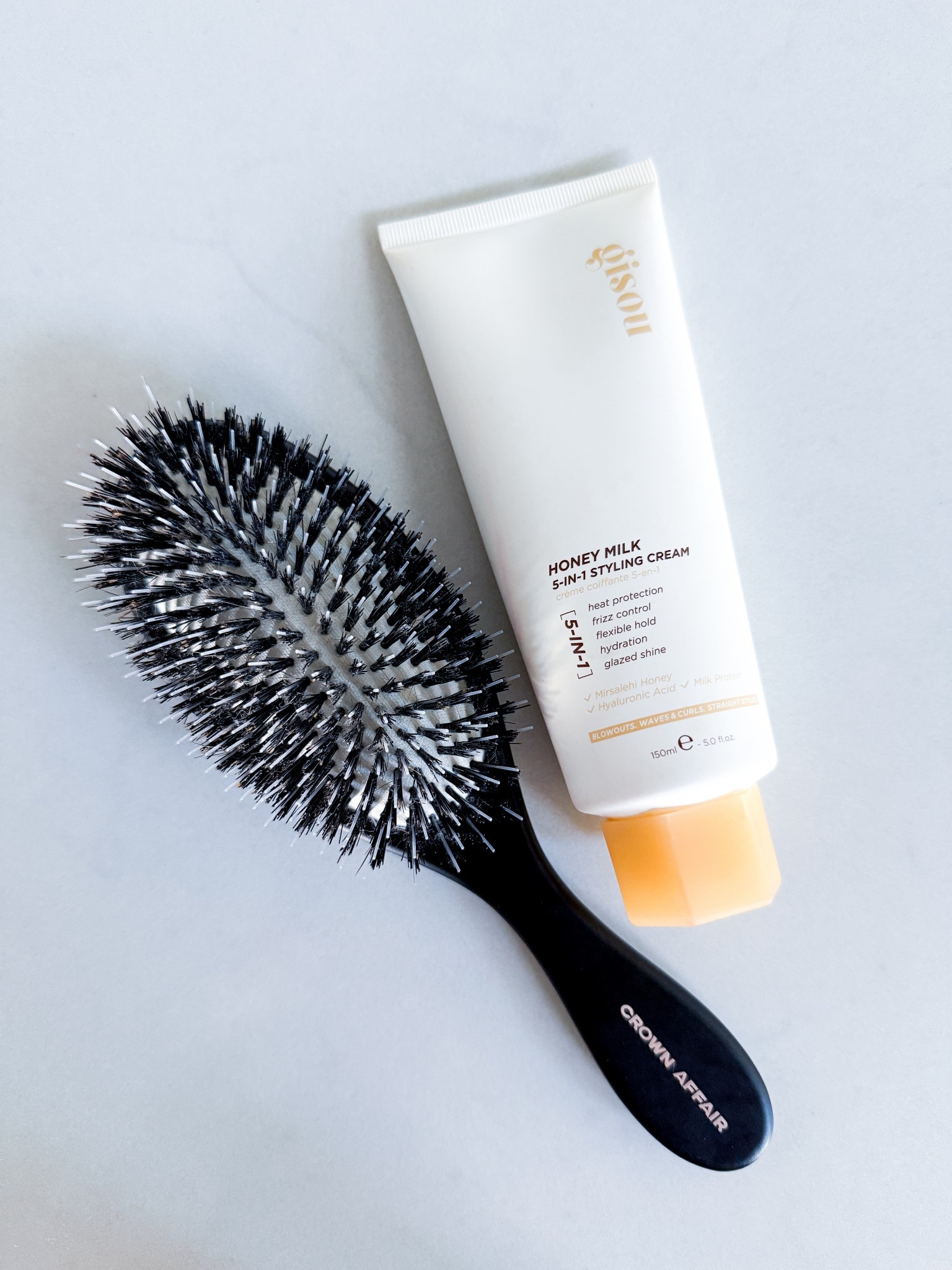 Two hair staples that have earned their spot in my regular routine. This brush is genuinely worth the hype & the price, especially for long, thick hair. Paired with a lightweight styling cream that smooths, hydrates, & helps with frizz, it works just as well in cold dry winters as it does in hot dry summers.

hair care essentials-hair styling tools-long thick hair-hair brush-blowout brush-frizz control-hydrating hair products-dry climate hair-cold weather hair-hot weather hair-smoothing hair cream-everyday hair routine-heat styling prep-healthy hair basics-salon quality hair tools

#LTKgrwm #LTKBeauty #LTKmorningroutine