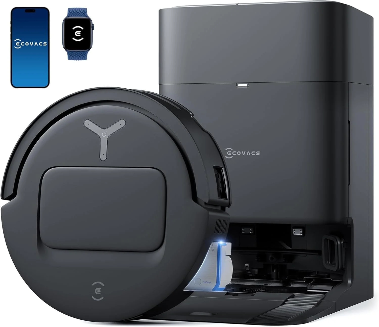 ECOVACS DEEBOT T80 Omni Robot Vacuum and Mop，18,000Pa Suction, OZMO™ Roller Real-Time Mop Was... | Walmart (US)