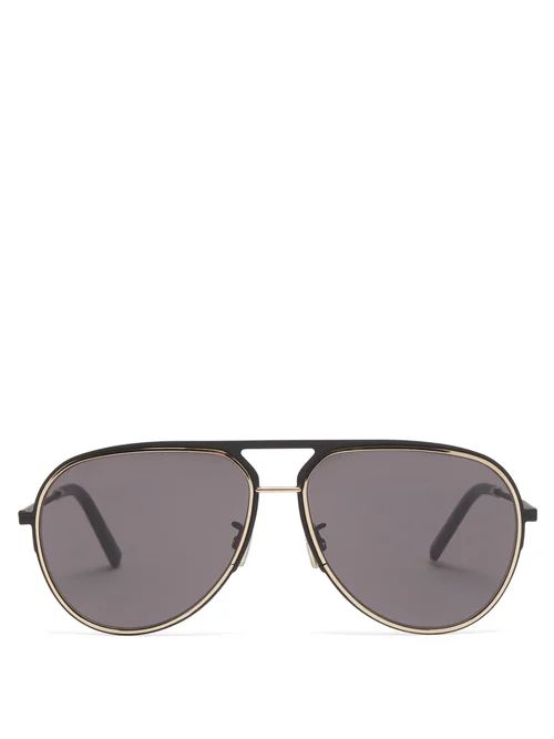 Dior - Aviator Metal Sunglasses - Mens - Black | Matches (US)