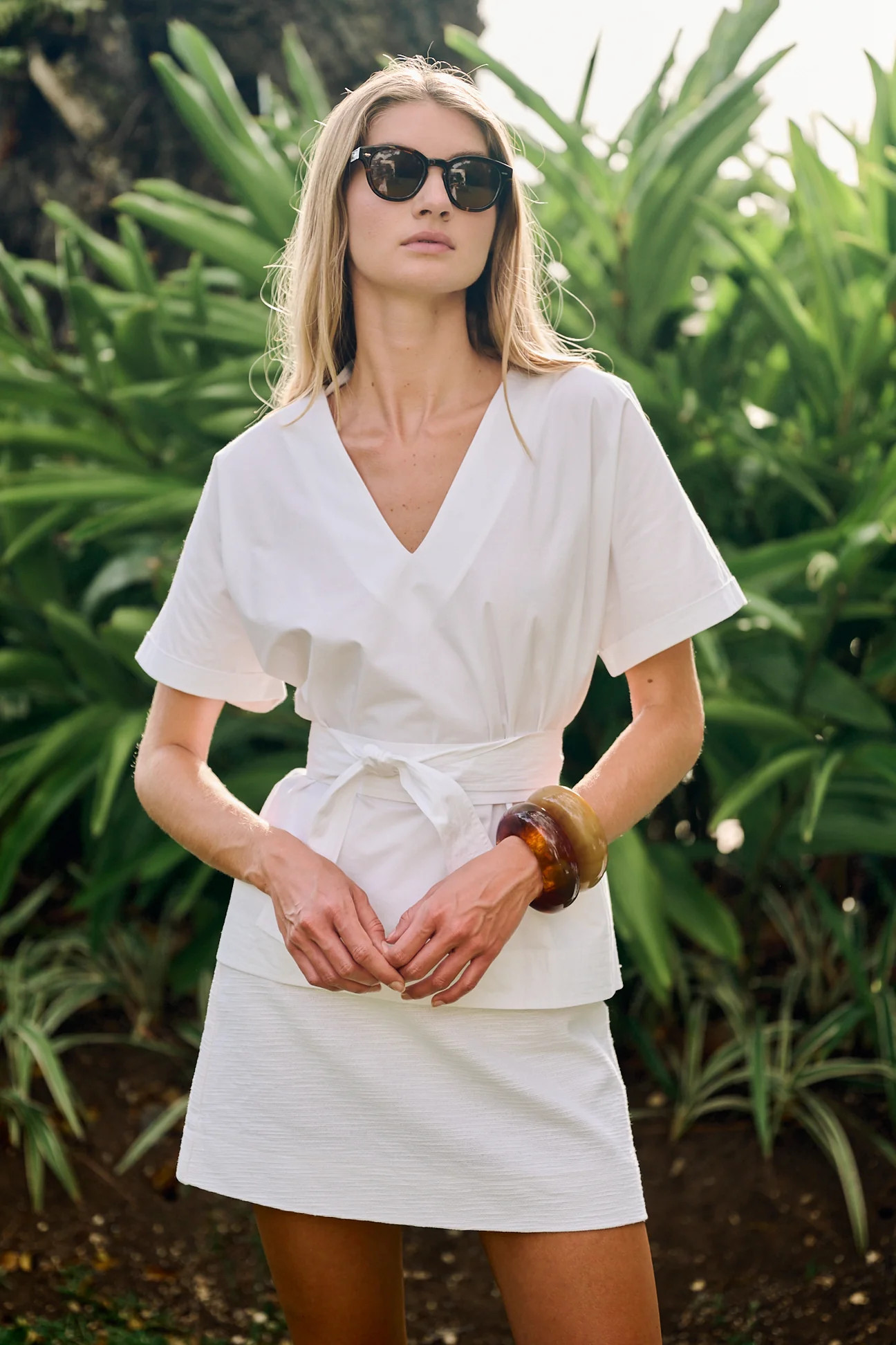 Gidget Mini Cotton Slub - Blanc | Julia Amory