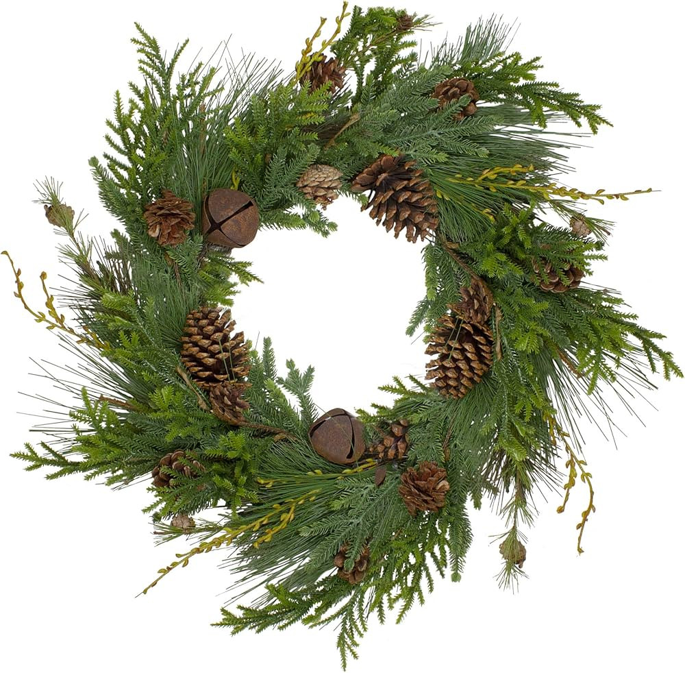 Northlight Rustic Pinecone Artificial Christmas Wreath - 26" - Unlit | Amazon (US)