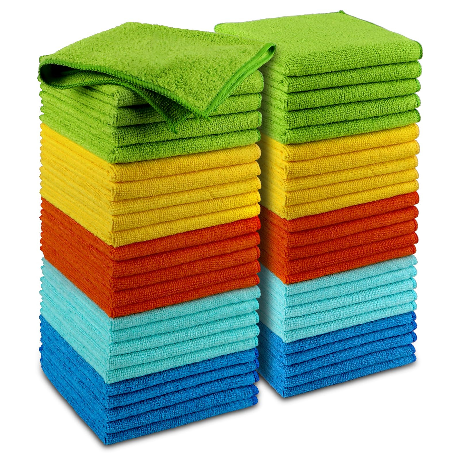 AIDEA Microfiber Cleaning Cloth, 50PK, Microfiber Towels for Cars, Premium Wash Cloths, Dusting C... | Amazon (US)