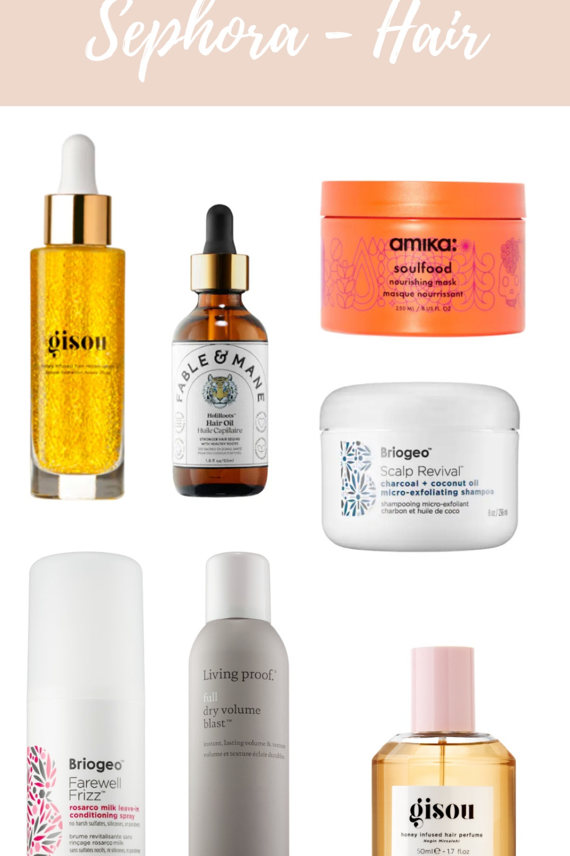 Sephora hair products
Hair products for long healthy hair 
