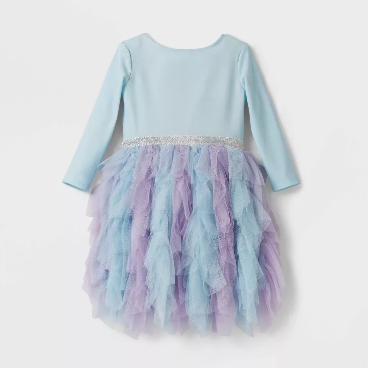 Toddler Girls' Disney Frozen Solid Tutu Dress - Light Purple | Target