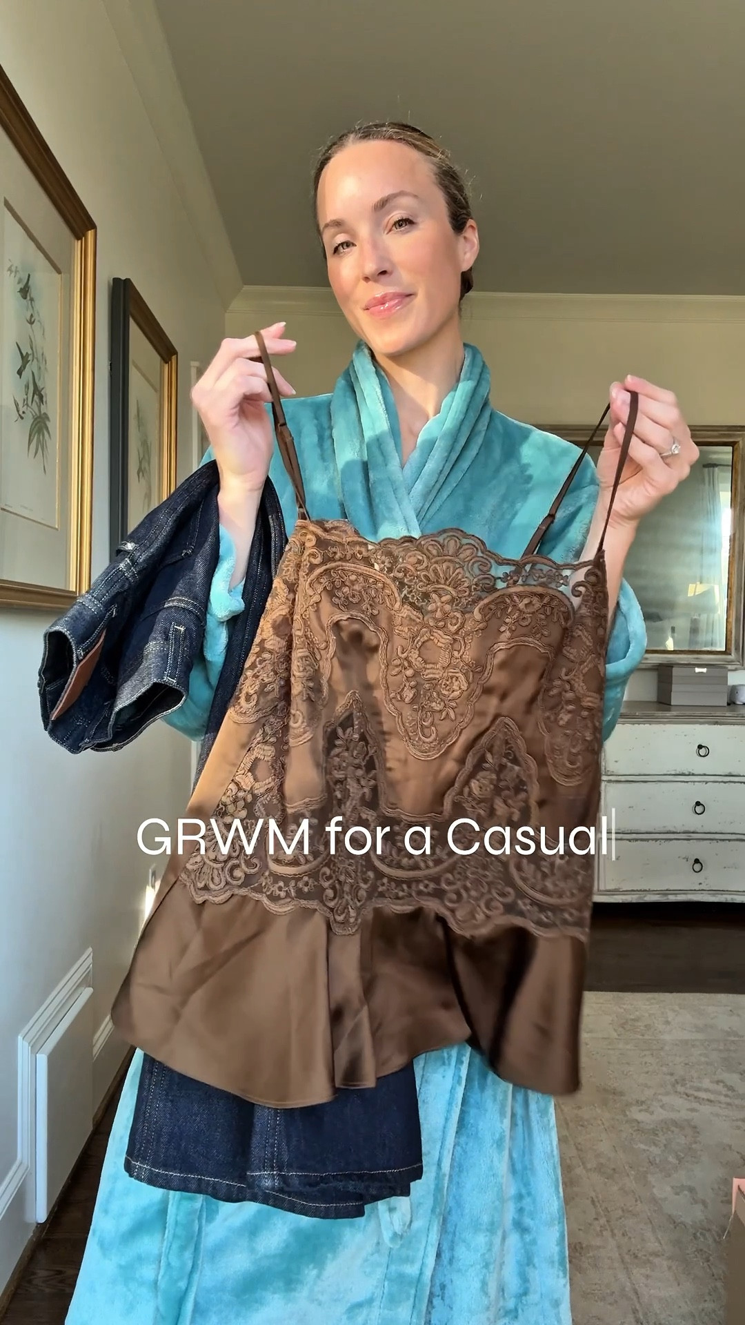 Birthday dinner outfit! S cami, skirt is old LouLou Saison, jacket is old Rails, KHAITE belt is old, boots TTS! Similar linked 🤎

date night outfit, denim skirt, brown cami, elevated dinner outfit 

#LTKSeasonal #LTKgrwm #LTKootd