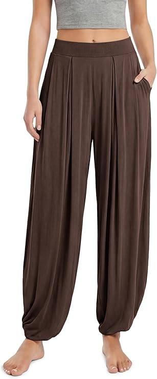 Amazon.com: ODODOS Women's Wide Leg Pants with Pockets Lightweight Loose Draped Casual Palazzo Lo... | Amazon (US)