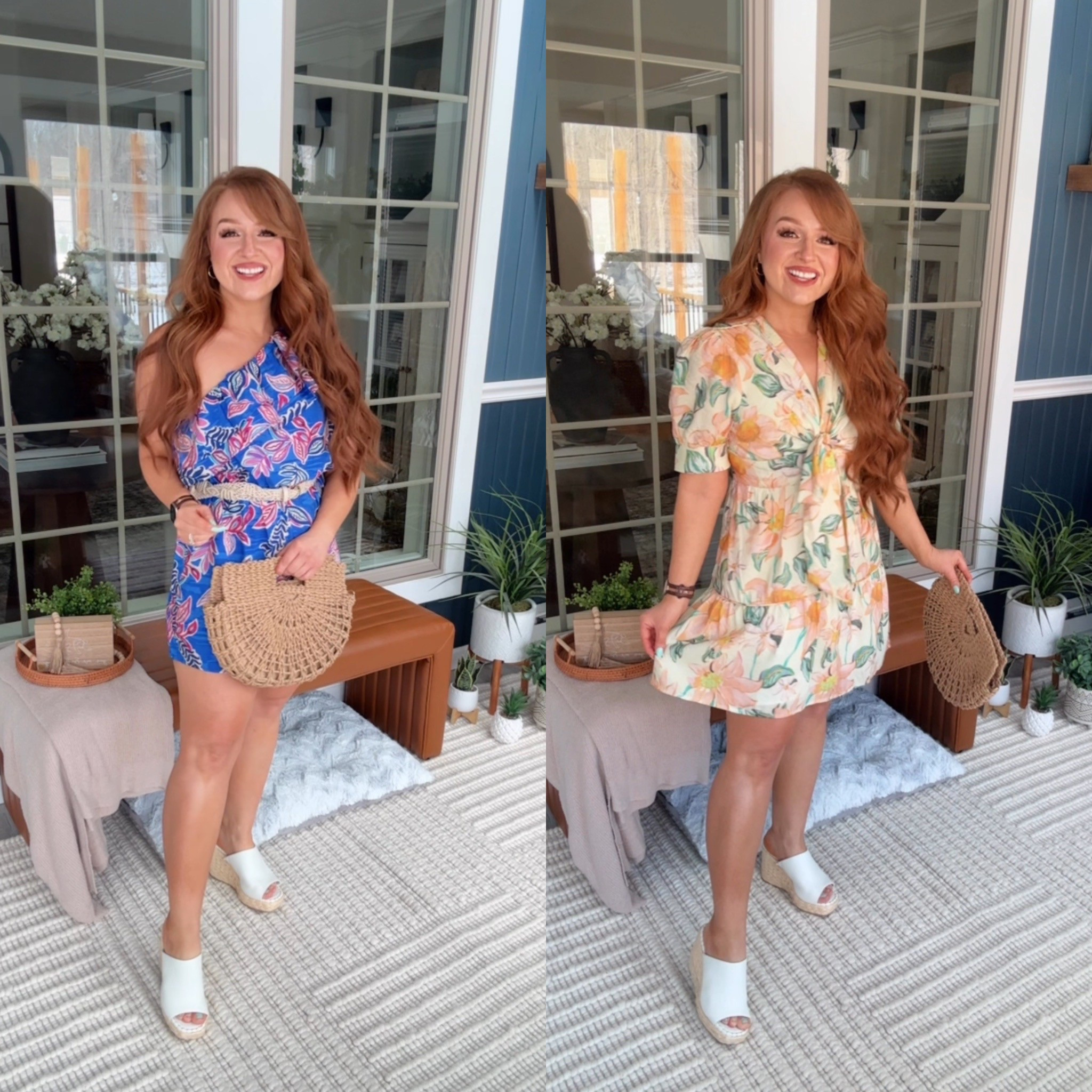 Gorgeous pattern summer looks! Off the shoulder romper and front tie dress both in size medium from pink lily 
Code: March20


#LTKMidsize #LTKSpringSale #LTKSeasonal