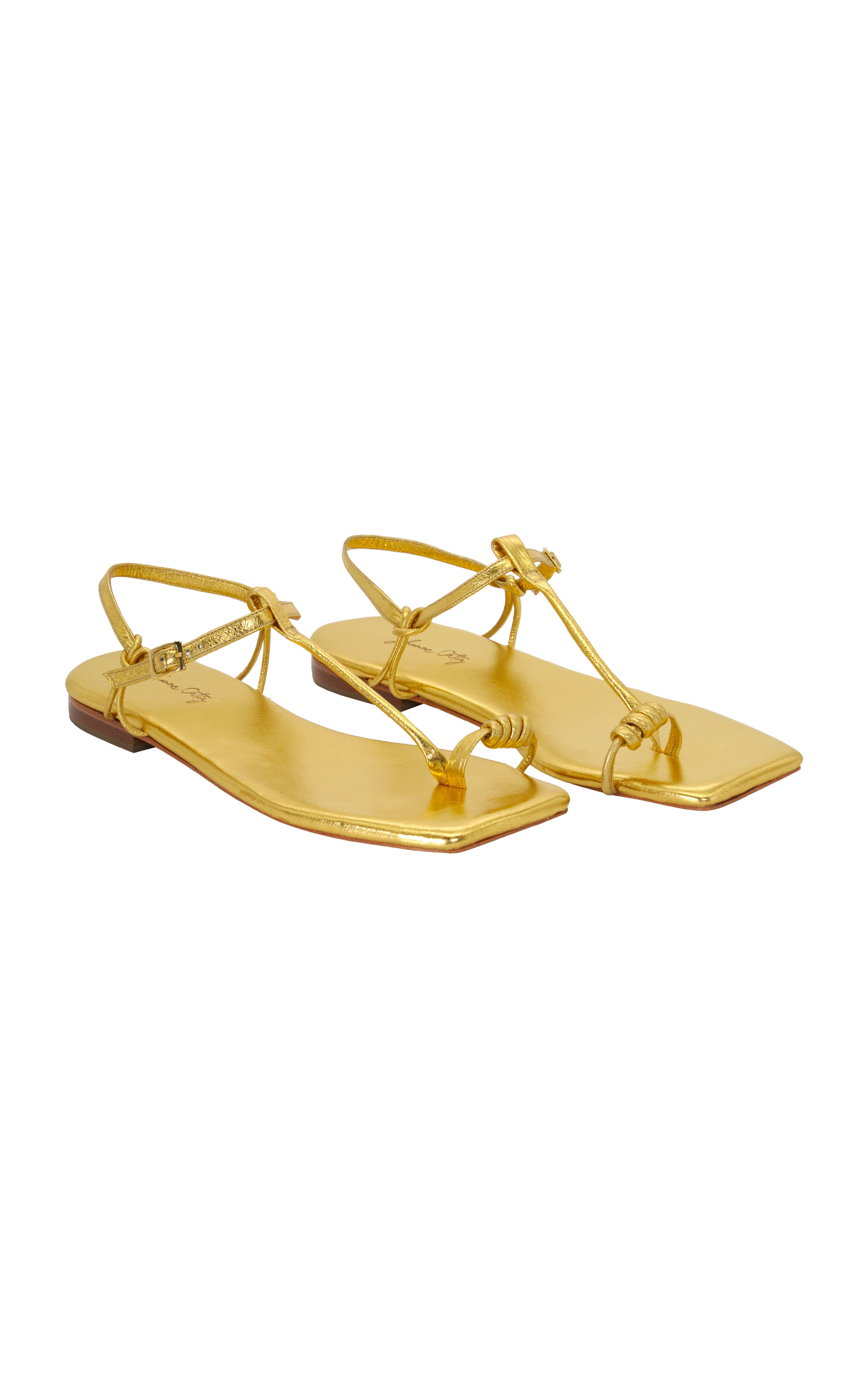 Charted Dream Leather Sandals | Moda Operandi (Global)