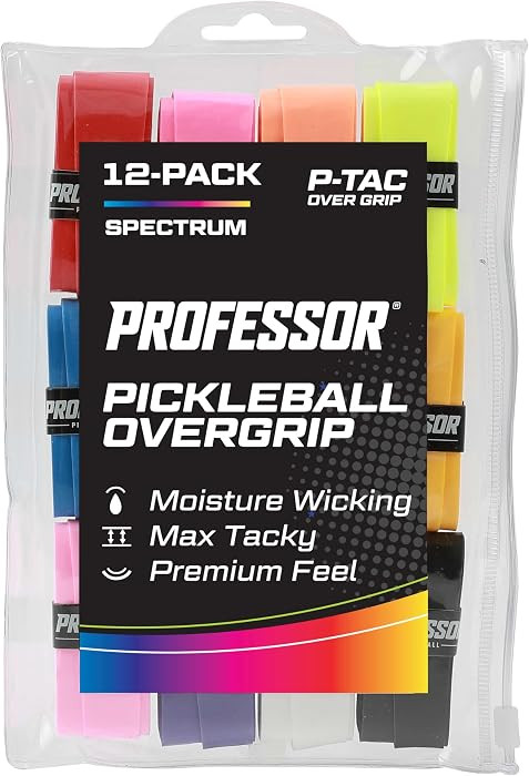 Professor P-Tac Pickleball Paddle Overgrip \u2013 Max Tacky, Moisture-Wicking Grip Tape for Pickl... | Amazon (US)