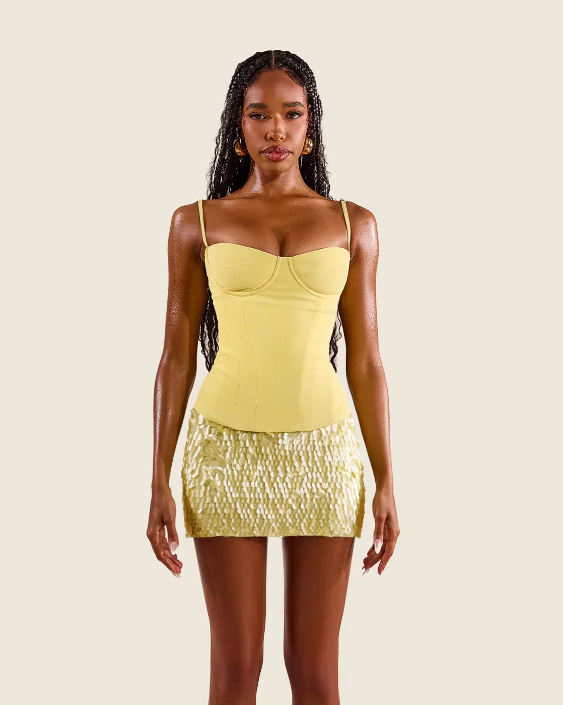The Everly Corset in Lemon | Mars The Label