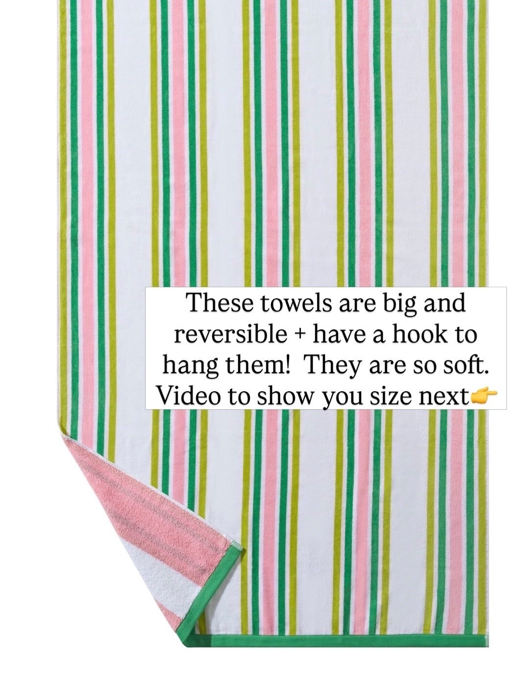 These beach towels are so big and reversible!

#LTKgrwm #LTKootd #LTKmomlife