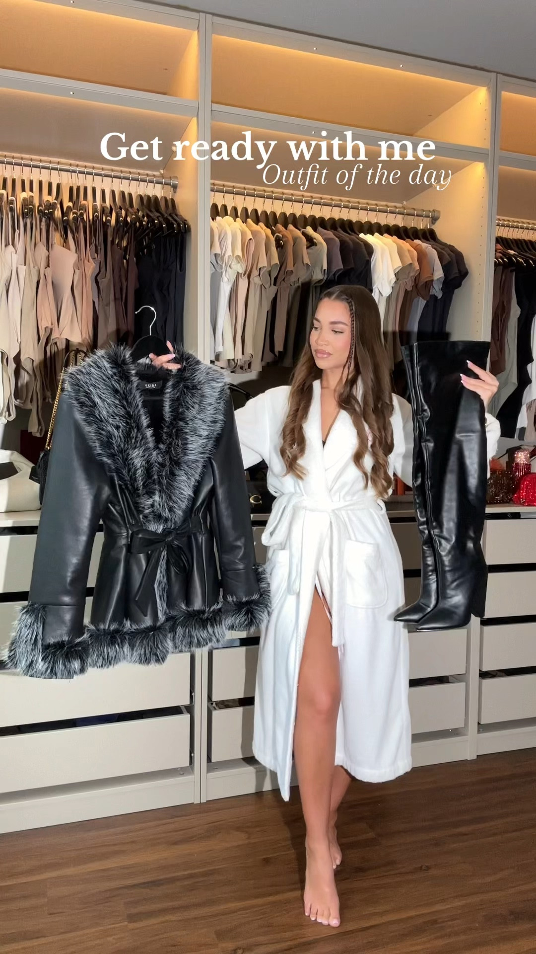 Get ready with me🥰 Black and grey combo>>🖤😍 

Sizes:
Faux fur coat: Medium
Grey sweater skirt set: small

Outfitinspo, fashioninspo, styleinspiration, ootd, GDWM, faux fur coat, faux fur vest, get ready with me, fall fashion, winter outfit ideas, winter outfit inspo

#LTKShoeCrush #LTKU #LTKStyleTip